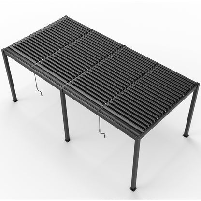 Louver Pergola 10x19FT Aluminum Frame & Louvers