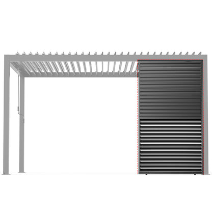 Louver Shade 1/3 13ft aluminum frame